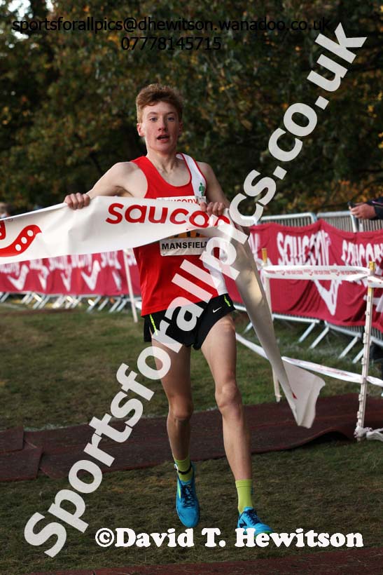 Boys under-15s, 2016 National Cross Country Relays, Berry Hill Park, Mansfield. Photo: David T. Hewitson/Sports for All Pics